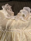 Vintage 6-12m Yellow Girls Baby Cotton Dress Lace
