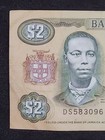 1989 Jamaica 2 Dollar Note Ds583096