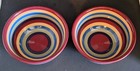 Two   2  Longaberger Pottery   Cabana Multi-striped Cereal   Soup Bowls    6 