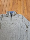 Vineyard Vines Boys Large Gray Quarter Zip Pima Cotton Logo Sweater Golf 