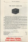 F97789  Blair Camera Co  Baby Hawk-eye Box Camera   rare-rare  