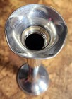 H m Sterling Silver 7 Inch Trumpet Bud Vase Vintage  Weighted Vgc