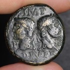 Augustus Agrippa Crocodile Dupondius 20bc Ancient Roman Empire Bronze Coin
