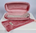 Miu Miu Pink Velvet Sunglasses Eyeglasses Case And Cloth