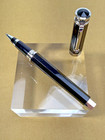 Montegrappa Nerouno Grande Black And Silver Rollerball Pen  no Box papers 