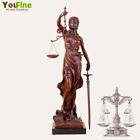 62cm Bronze Lady Justice Statue Mythology Themis Goddess Justice Sculpture Decor