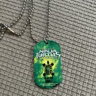 Tmnt Teenage Mutant Ninja Turtles Dog Tag Chain Pendant Necklace