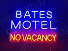 Bates Motel No Vacancy Led Neon Sign With Dimmer Usb Powered Adjustable Light