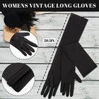 Satin Elbow Length Women s Long Gloves - 1920s Flapper Opera Evening Party Da   