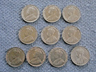 10 Different George V Canadian 5 Cents