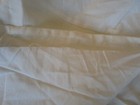 Pottery Barn Kids White Linen   Black Embroidery Crib Skirt Photo Shoot Sample 