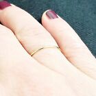 10k Solid Gold Very Thin Stackable Ring  10k Yellow White Rose Ultra Thin Rings