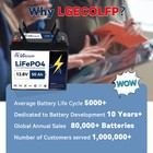 Solar 12v 50ah 100ah Lithium Lifepo4 Battery Pack With Bms For Rv Marine System