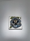 Antique Victorian Volupt   Enamel Pansy Compact 