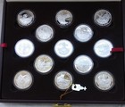 13 North American Big Game Proof Coins 13 Troy Oz   999 Fine Silver Rounds W coa