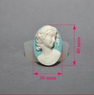 Lady Silicone Mold Cameo Resin Polymer Clay Sugarcraft Mold
