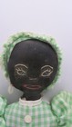 Vintage Hand Made Black Folk Art Fabric cloth Doll Toaster Cover Kitchen Decor
