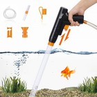 Hygger Fish Tank Pump Clean Vacuum Siphon Water Change Gravel Cleaner  net brush