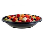 Sabert 93024a100 Black Plastic 24 Ounce Wide Rim Bowl - 100   Cs