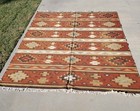 Vintage The Company Store 8 x10  Area Rug Wool Western Aztec Weave