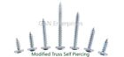 Modified Truss Head Phillips Self Piercing Sharp Point Screws  8 X 1 2 - 3  Zinc