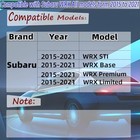Front Bumper Lip Splitter Spoiler Fit For Subaru Wrx Gloss Black