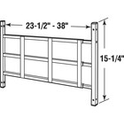 Segal S 4752 Fixed Window Guard     15-1 4 In h X 23-1 2 In -38 In w  White