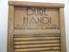 Vintage Dubl Handi Small  Wood And Metal Washboard Columbus Washboard Co 