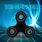 Black Hand Spinner Tri Fidget Focus Desk Toy Edc Adhd Autism Kids Adult - 5 Pcs