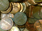 10 Lbs 95  Copper Penny Bulk Lincoln Memorial Cent Lot Unsearched 1959 Thru 1981
