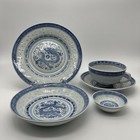 Set Of 5 Translucent Rice Grain Bats   Dragon Jingdezhen Porcelain Dinner Set