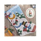 Bucilla Snowday Fun Day 18  Christmas Stocking Felt Applique Kit 86713