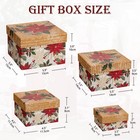 Square Gift Boxes With Lids 4pcs Christmas Gift Box For Presents Nesting Asso   