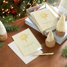Hallmark Boxed Religious Christmas Cards  Gold Foil Star  40 Cards And 40 Envelo