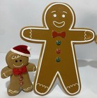 Set Of 4 Christmas Gingerbread Figurine Decorations