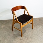 Mid Century Danish Modern Dining Chair Henning Kjaernulf Hansen Teak Oak Brown