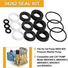 For Cat Pump 66dx 6dx Pressure Washer Pump 34262 Seals Rebuild Kit 