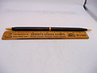 Matte Black With Gold Trim Slim Desk Ball Pen--new Old Stock