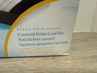 New Rolodex Black Covered Petite Card File 250 Cards 67093 With 200 Refill Cards