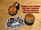 Front Fork - Replica Amber Reflector Kit - Honda Ct70 K0 Z50 K1 K2 Mini Trail