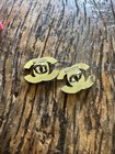 Lot Cc Vintage Style Smooth Silver And Pearl Chanel Buttons Lot Of 2 Stamped