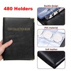 480 Coin Collection Book Holder Album Pockets Coins Display Money Storage Folder