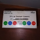 Fujifilm Instax Mini 25 Instant Camera White Batteries Wrist Strap Close Up Lens