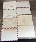 Worldwide Airmail Cover  Nz Poland Africa Registered Stamps Postal Lot Of 8
