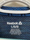 New Reebok Large Training Men s Short Sleeve Electric Blue T-shirt Nwt
