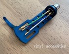 Japanese Style Blue Headshell W  Ofc Gold Plated Wire Leads  Universal Fit 