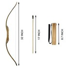 Wooden Bow And Arrow Set  Handmade 32 Inch Kids Bow And Arrow  Toy Bow And 