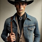 Vintage Western Cowboy Rodeo Black Agate Bolo Tie For Men Women   5  Black