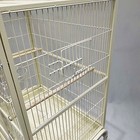 Eggshell White Metal Play Top Style Small Bird Cage Parrot Cage 30  X 18  X 58 