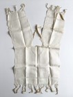 Vintage Antique Handmade Linen Damask Bib Or Jewish Tallit Prayer Shawl  Fringed
